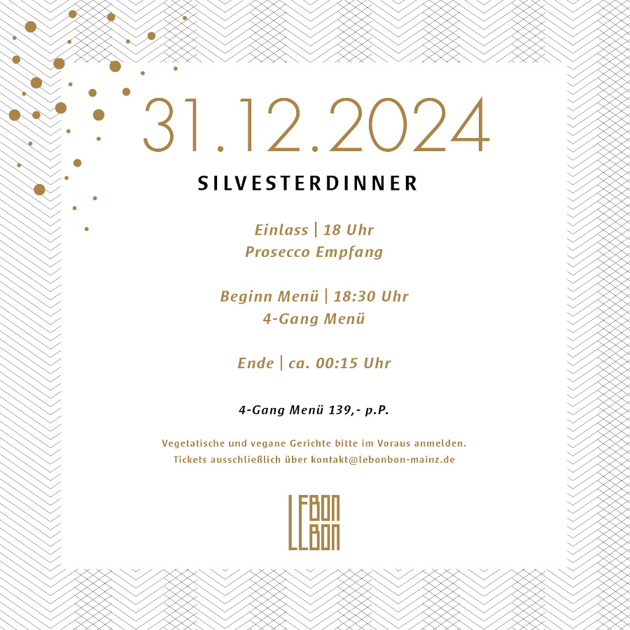 Restaurant LeBonBon - Silvesterdinner